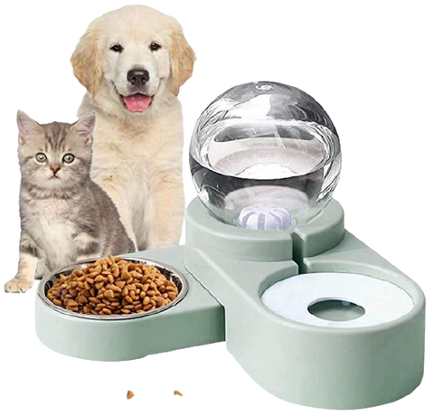 Automatic Water Dispenser Pet Bowls Set