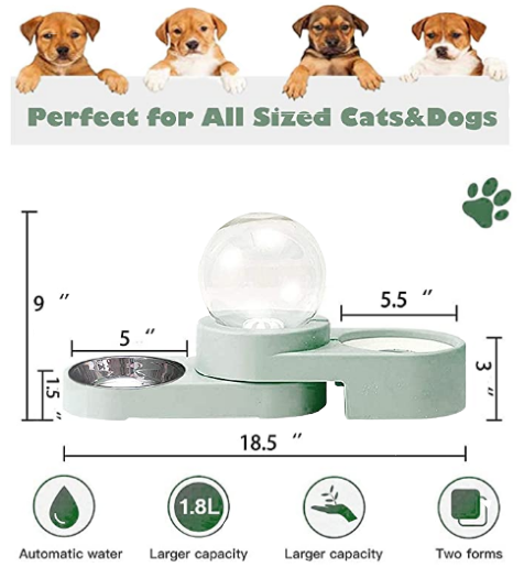 Leonard Automatic Water Bowl for Dogs/ Large Dog House/ Water Bowl/ Dog Food Dispenser/ Cat Bowls for Food and Water/ Cat Water Bowls for Large Dogs